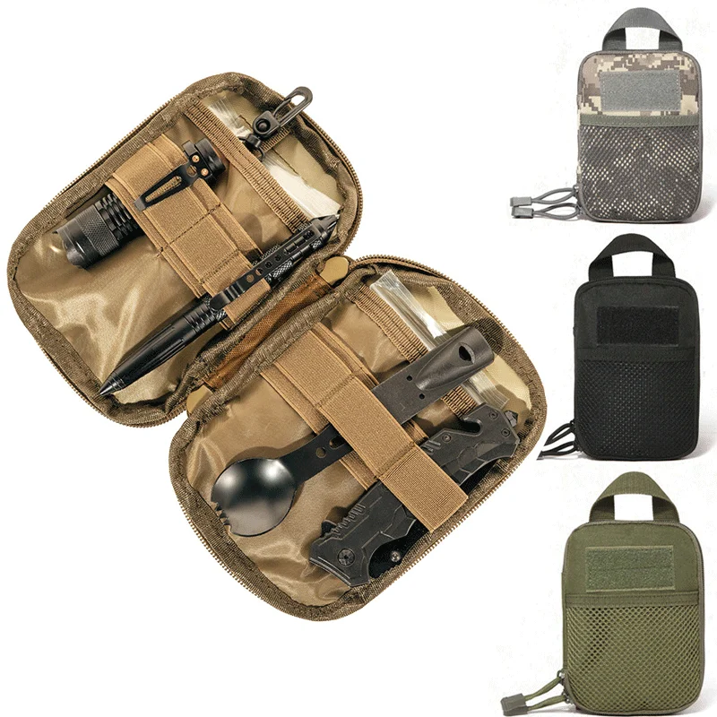 Outdoor Hunting Packs - กระเป๋าคาดเอวขนาดเล็กสำหรับเดินป่า ตั้งแคมป์ ล่าสัตว์ อุปกรณ์เสริม กระเป๋าแพทย์ กระเป๋าใส่โทรศัพท์มือถือสำหรับกิจกรรมกลางแจ้ง