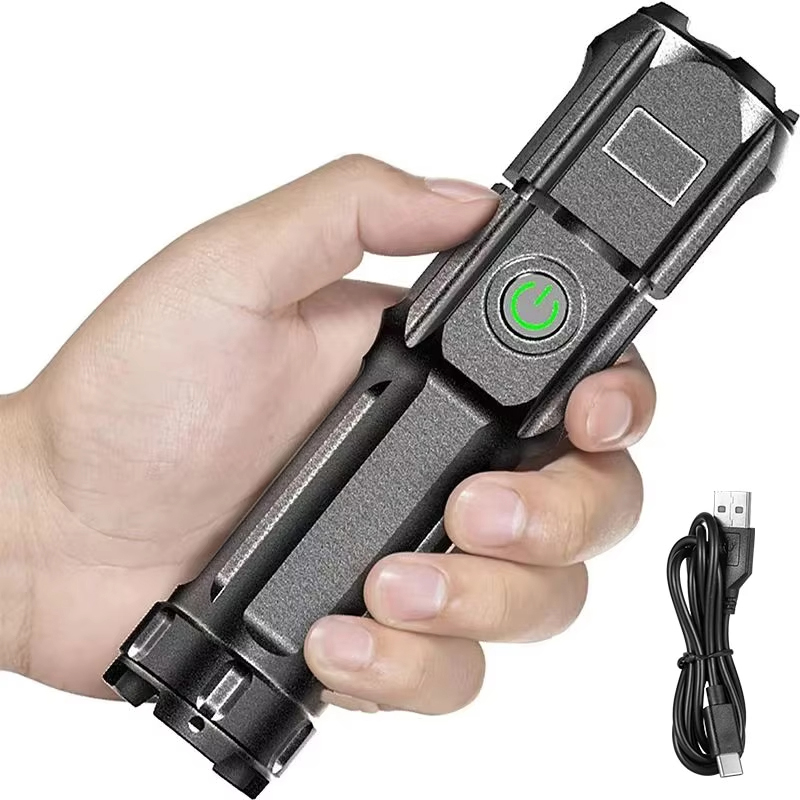 Outdoor Hunting Lights - ไฟฉาย LED แบบพกพาชาร์จ USB กันน้ำซูมตกปลาล่าสัตว์ตั้งแคมป์ 3