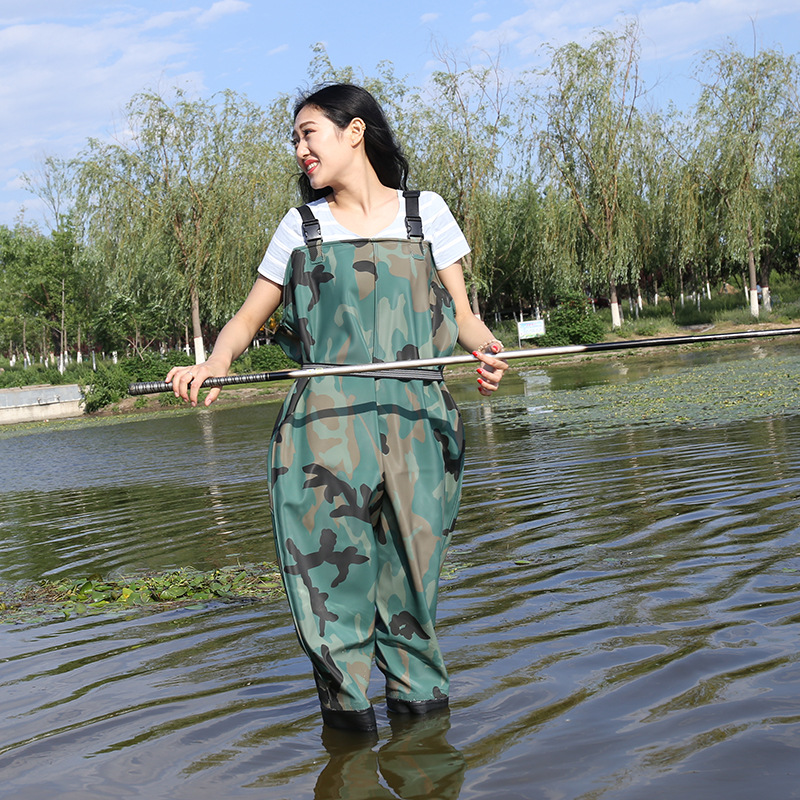 Outdoor Hunting Trousers - EU37-45 กันน้ํา Anti-สวมใส่เสื้อผ้าตกปลารองเท้ากลางแจ้งการล่าสัตว์ซักผ้ารถยนต์ Overalls หน้าอก Waders