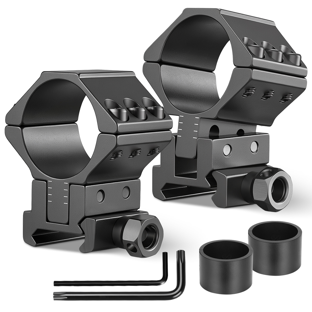 Outdoor Hunting Lights - วงแหวนยึดกล้องเล็งปืนไรเฟิล UniqueFire ขนาด 1 นิ้ว 25.4