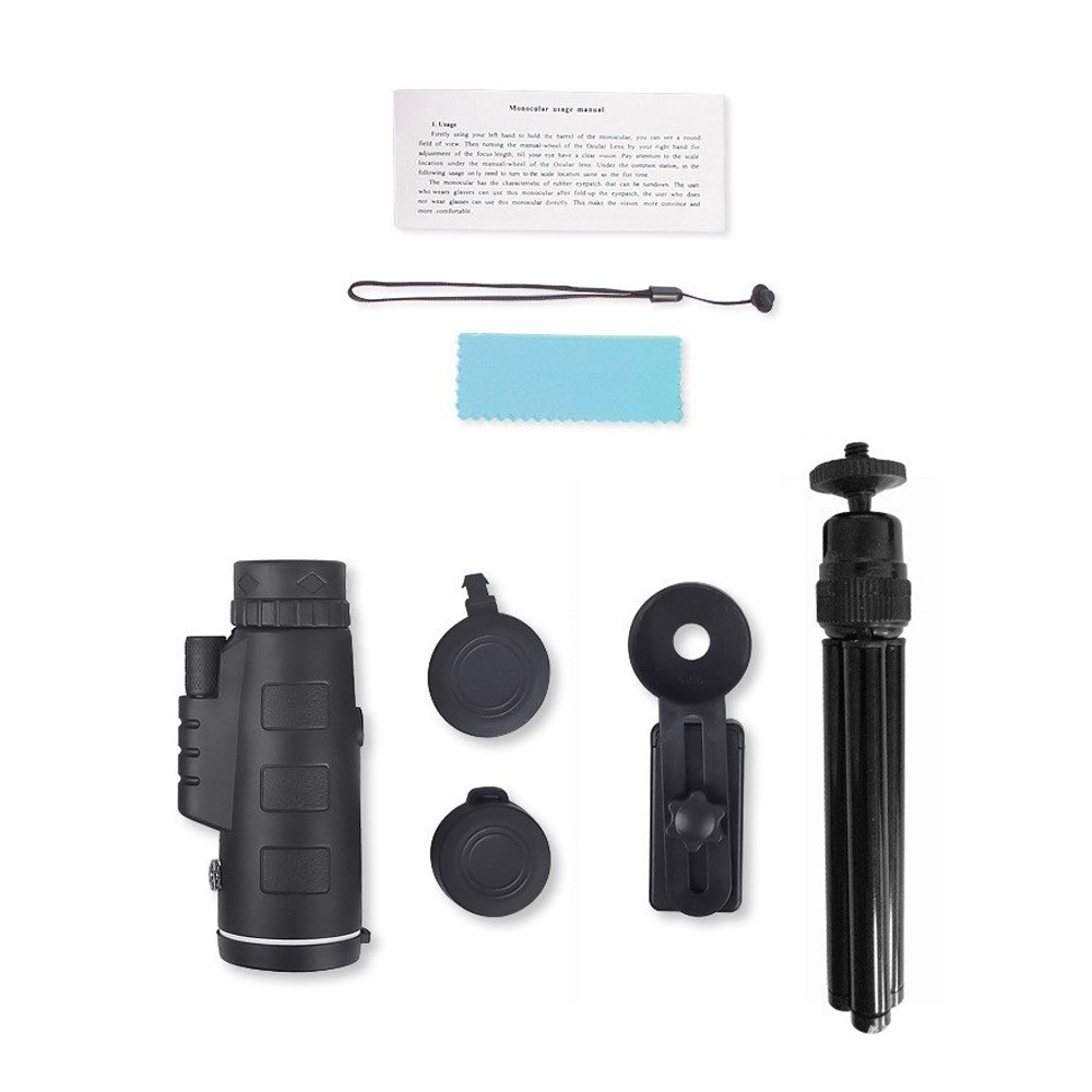 Monocular Night Vision - กล้องโทรทรรศน์ซูมแบบตาเดียว อะแดปเตอร์สมาร์ทโฟน กล้องมองกลางคืน กล้องมองกลางคืนแบบตาเดียวที่ทรงพลังพร้อมขายึด กล้องมองกลางคืนแบบตาเดียวระยะไกล HD