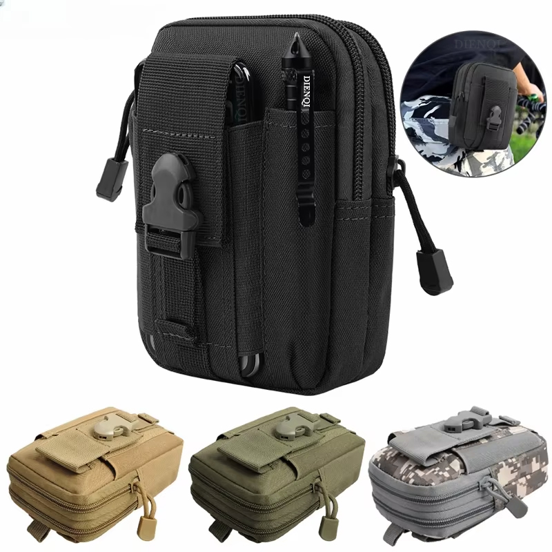 Outdoor Hunting Packs - กระเป๋าคาดเอวกลางแจ้ง กระเป๋าใส่โทรศัพท์แบบยุทธวิธี กระเป๋าคาดเข็มขัดสำหรับกีฬากลางแจ้ง ล่าสัตว์ เดินป่า ท่องเที่ยว