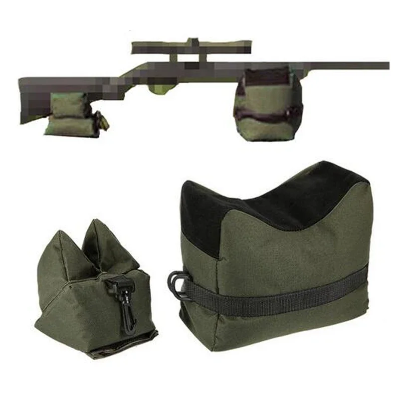 Hunting Outdoor Stores - อุปกรณ์ล่าสัตว์ด้านหน้าและด้านหลังปืนไรเฟิลเป้าหมาย Bench Unfilled สนับสนุนกระเป๋าอุปกรณ์เสริมปืนยิงปืน REST กระเป๋าชุด