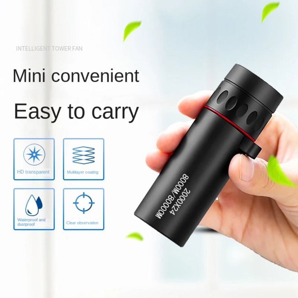 Monocular Night Vision - กล้องโทรทรรศน์แบบตาเดียวคุณภาพสูง 2000x24 ซูมได้ พกพาสะดวก กล้องโทรทรรศน์ขนาดเล็กแบบ HD