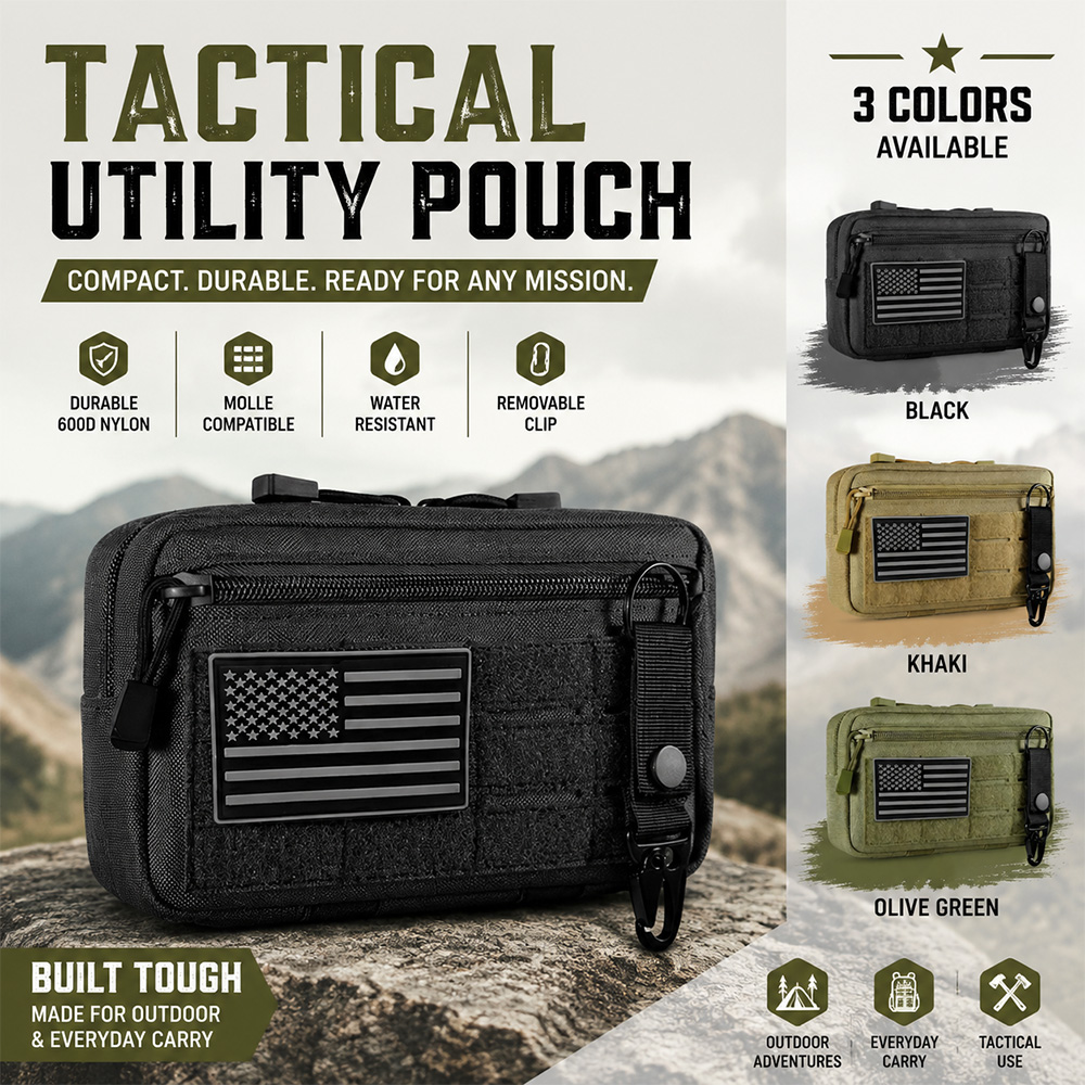 Outdoor Hunting Packs - กระเป๋าอเนกประสงค์แบบยุทธวิธี Molle EDC สำหรับชุดปฐมพยาบาลกลางแจ้ง กระเป๋าคาดเอวขนาดกะทัดรัด กระเป๋าอุปกรณ์ฉุกเฉิน
