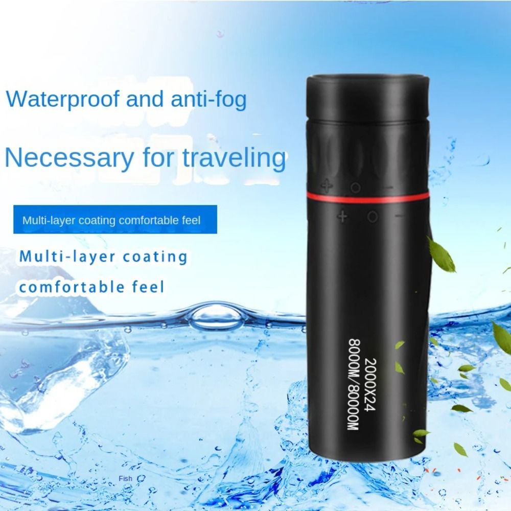 Monocular Night Vision - กล้องโทรทรรศน์แบบตาเดียวคุณภาพสูง 2000x24 HD มองเห็นในเวลากลางคืน ซูมได้ พกพาสะดวก