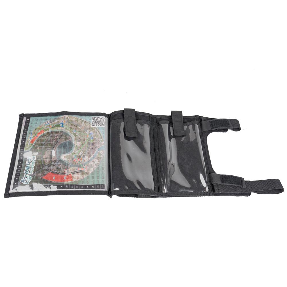 Outdoor Hunting Maps - กระเป๋าใส่แผนที่แบบยุทธวิธีสำหรับติดแขน กระเป๋าใส่แผนที่แบบ QB สำหรับติดข้อมือ กระเป๋าใส่โทรศัพท์สำหรับติดแขน เหมาะสำหรับกีฬากลางแจ้ง