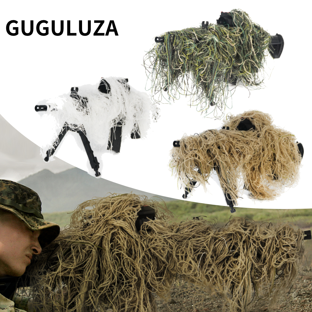 Hunting Outdoor Stores - ชุดคลุมปืนไรเฟิล 3 มิติ GUGULUZA สำหรับการล่าสัตว์ ชุดกิลลี่สูท