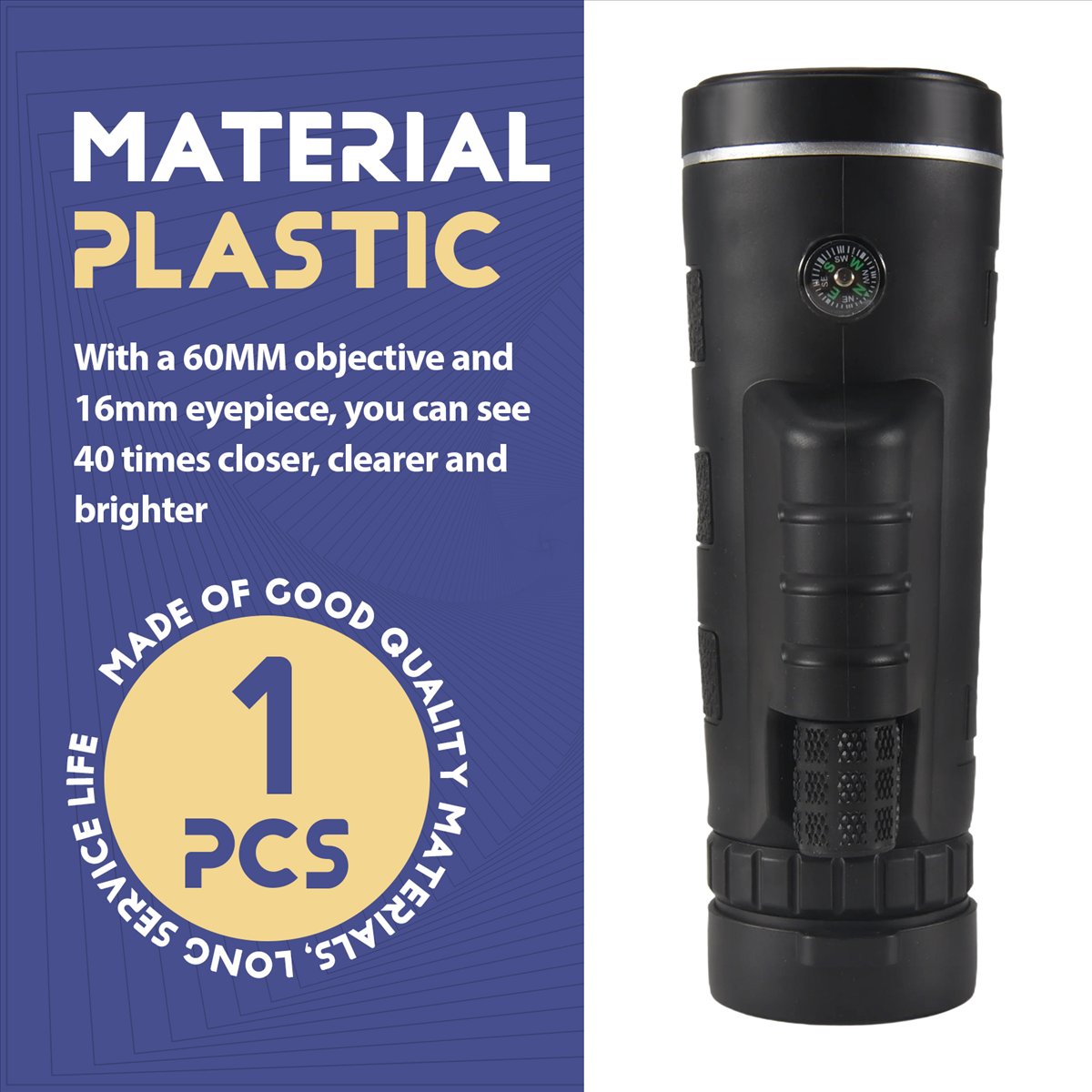 Monocular Night Vision - กล้องโทรทรรศน์แบบตาเดียว ABST Super High Power 40X60