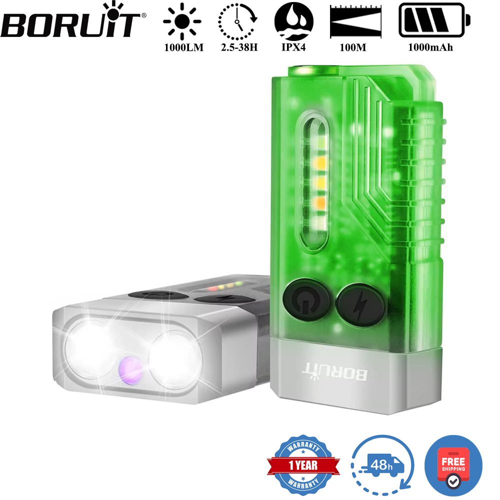 Outdoor Hunting Lights - ไฟฉายพวงกุญแจ BORUiT V10 แบบ UV LED