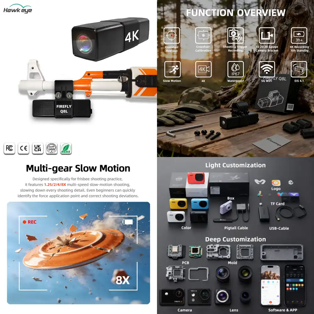 Outdoor Hunting Camera Wireless - กล้องล่าสัตว์ OEM 4K Firefly Q8 5G