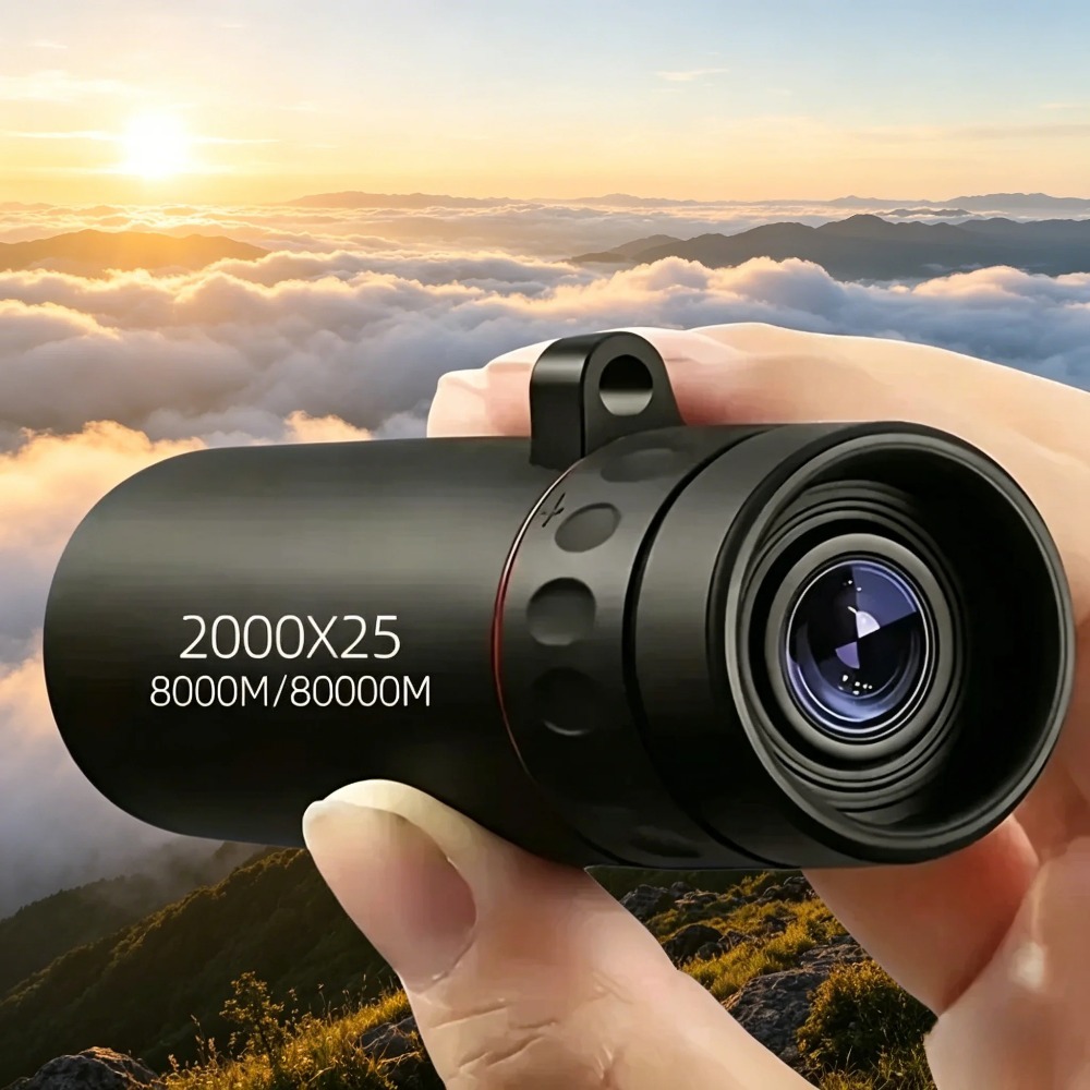 Monocular Night Vision - กล้องโทรทรรศน์มองกลางคืนแบบมองทางเดียว 2000X25 สำหรับสภาพแสงน้อย รูรับแสงกว้าง ภาพคมชัด พกพาสะดวก