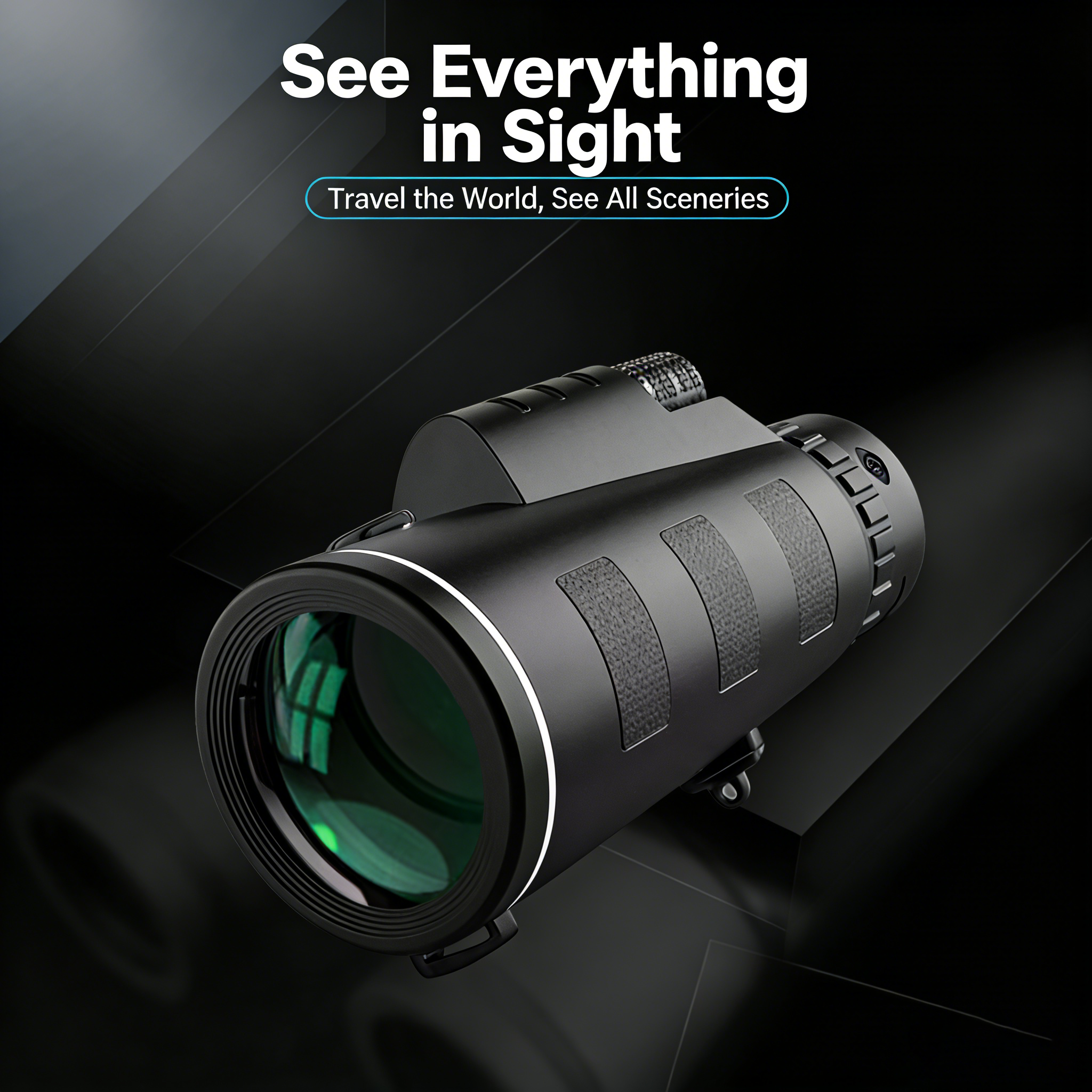 Monocular Night Vision - กล้องโทรทรรศน์แบบตาเดียว 10X55 HD BAK4 Prism มองเห็นในที่แสงน้อย