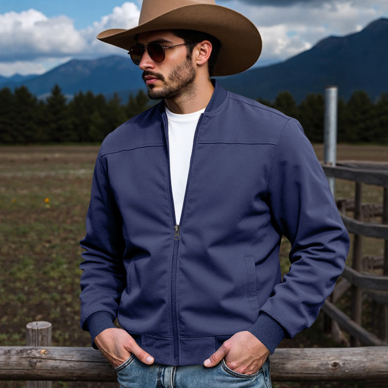 เสื้อแจ็คเก็ตซิปหนังกลับทรงหลว - Hunting Outdoor Shop บทวิจารณ์และราคา