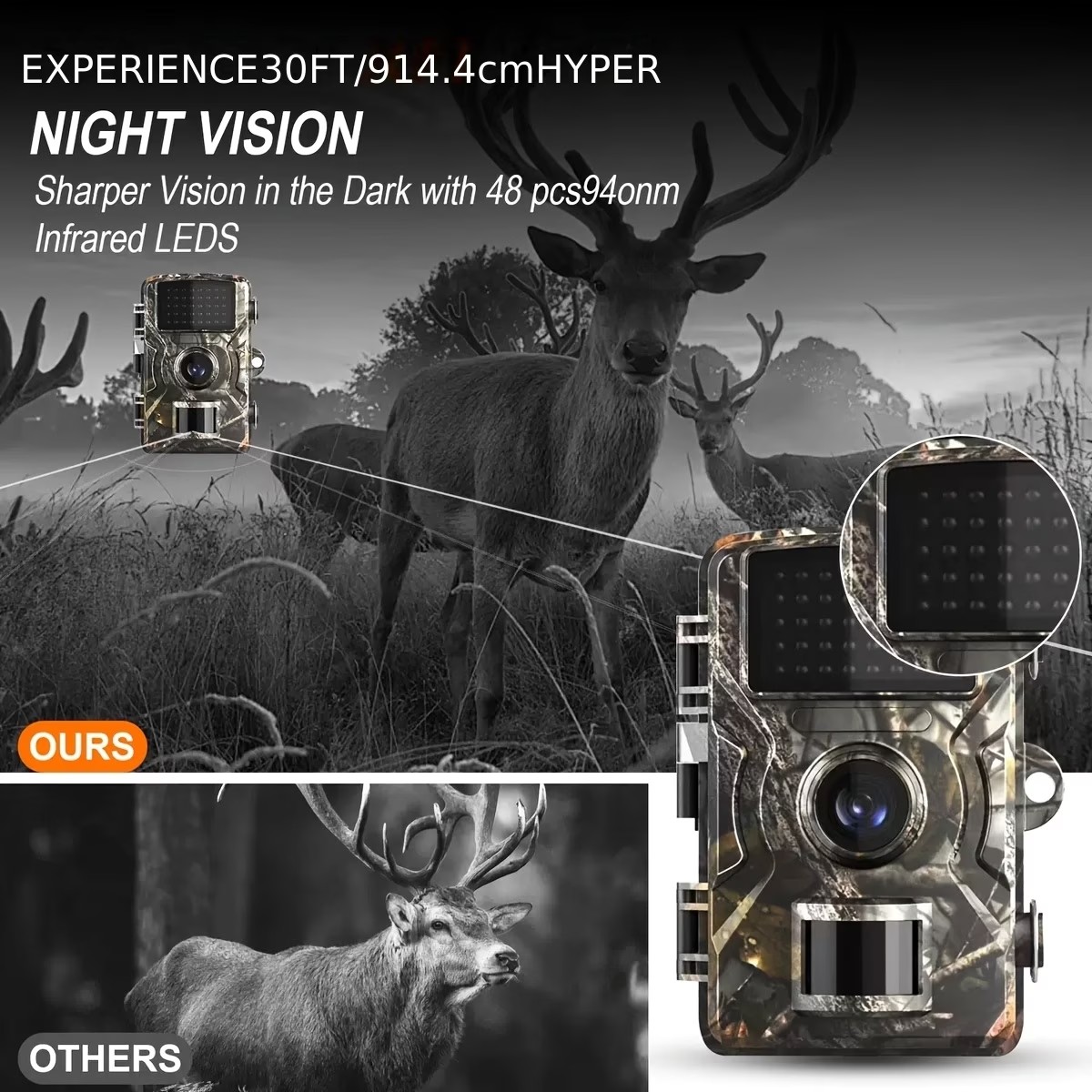 กล้องติดตามสัตว์ป่ากลางแจ้ง 10 - Outdoor Hunting Camera Wireless บทวิจารณ์และราคา