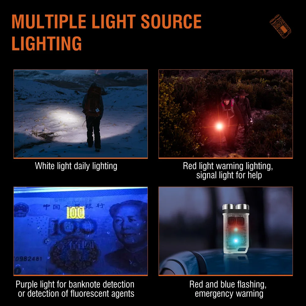 BORUiT V3 พวงกุญแจ LED แบบพกพา - Outdoor Hunting Lights บทวิจารณ์และราคา