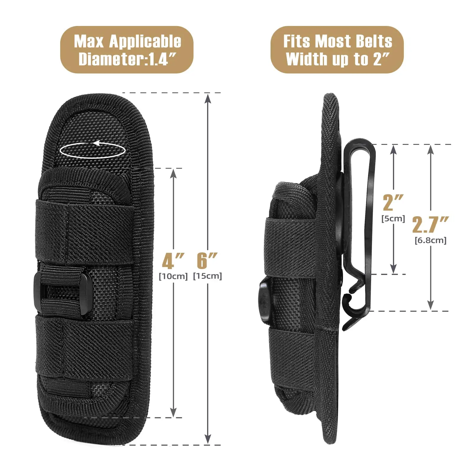 ซองใส่ไฟฉายยุทธวิธี ทำจากไนลอน - Outdoor Hunting Lights บทวิจารณ์และราคา