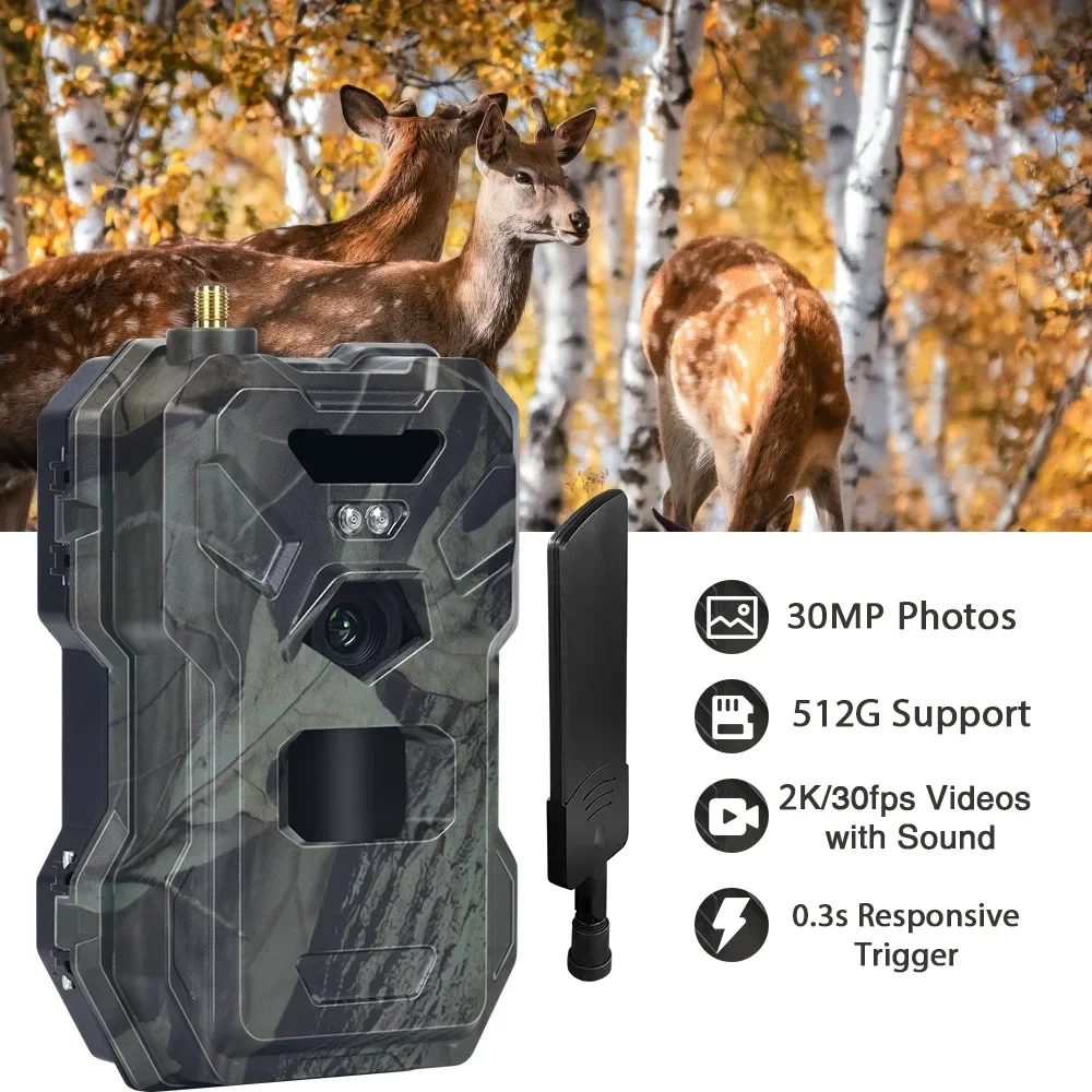 HC-880Pro 4G 30MP HD 2K Night  - Outdoor Hunting Camera Wireless บทวิจารณ์และราคา