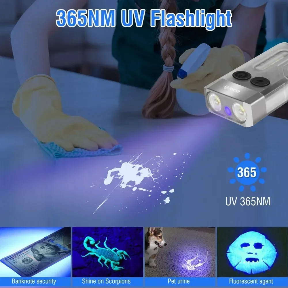 ไฟฉายพวงกุญแจ BORUiT V10 แบบ U - Outdoor Hunting Lights บทวิจารณ์และราคา