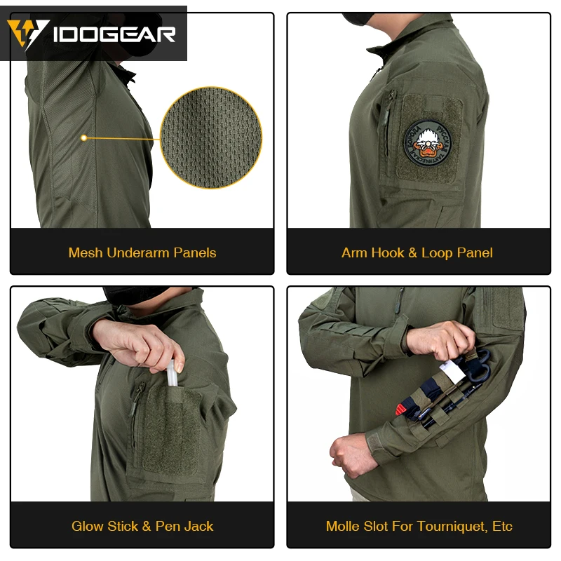 IDOGEAR ยุทธวิธี UFS ชุดการล่า - Outdoor Hunting Trousers บทวิจารณ์และราคา