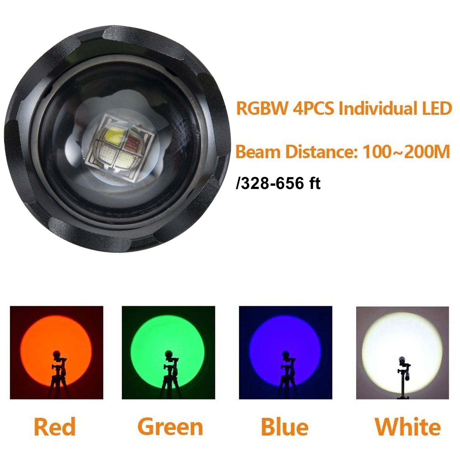ซูม 4-In-1 ไฟฉาย LED หลากสีสีส - Outdoor Hunting Photography บทวิจารณ์และราคา