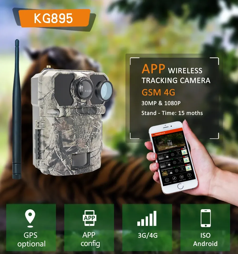 กล้องติดตามสัตว์ป่า 4G 30MP/10 - Outdoor Hunting Camera Wireless บทวิจารณ์และราคา