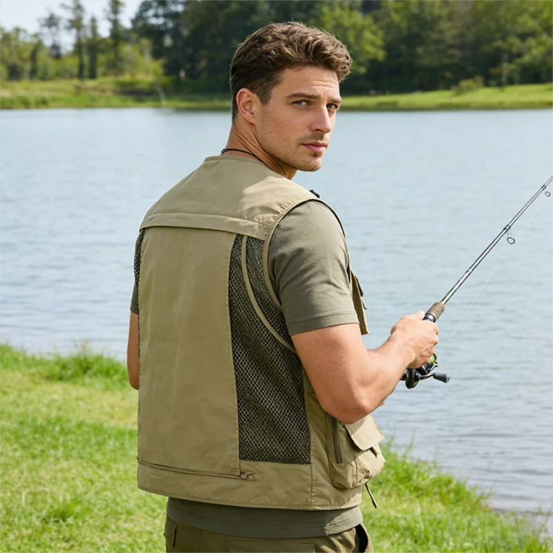 เสื้อกั๊กตาข่ายแห้งเร็วสำหรับฤ - Outdoor Hunting Photography บทวิจารณ์และราคา
