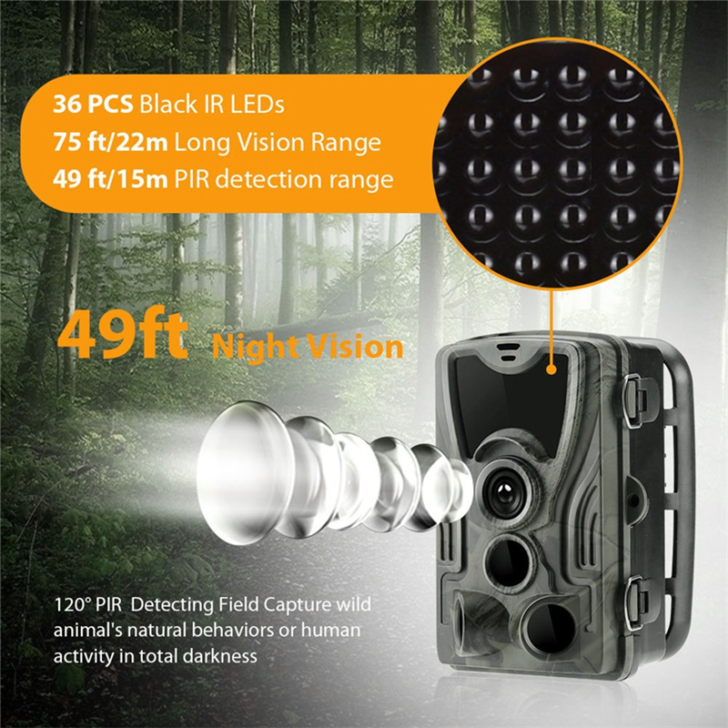 กล้องติดตามสัตว์ป่ากลางแจ้ง HO - Outdoor Hunting Camera Wireless บทวิจารณ์และราคา