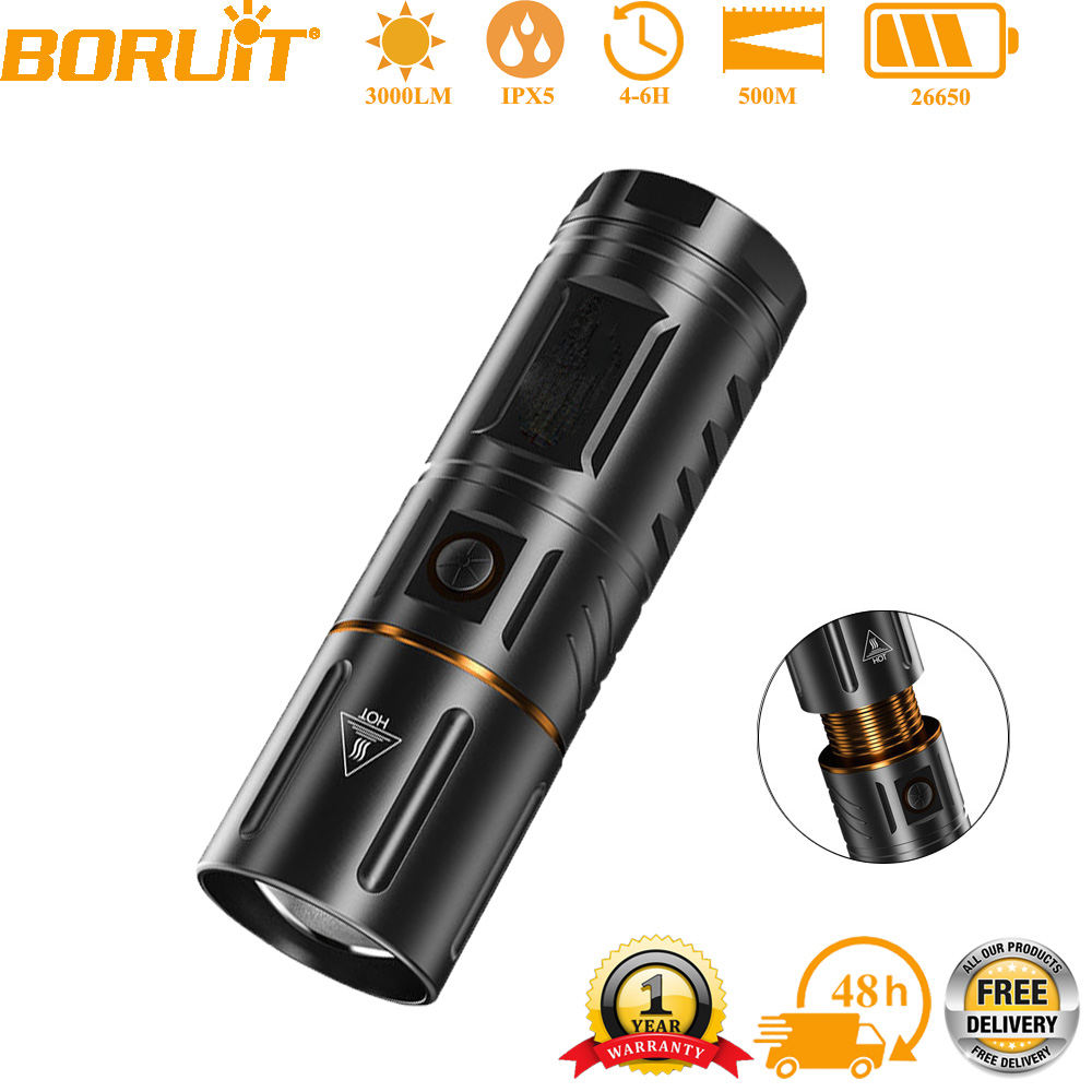 BORUiT อัลตร้าไบรท์ 3000LM ไฟฉ - Outdoor Hunting Lights บทวิจารณ์และราคา