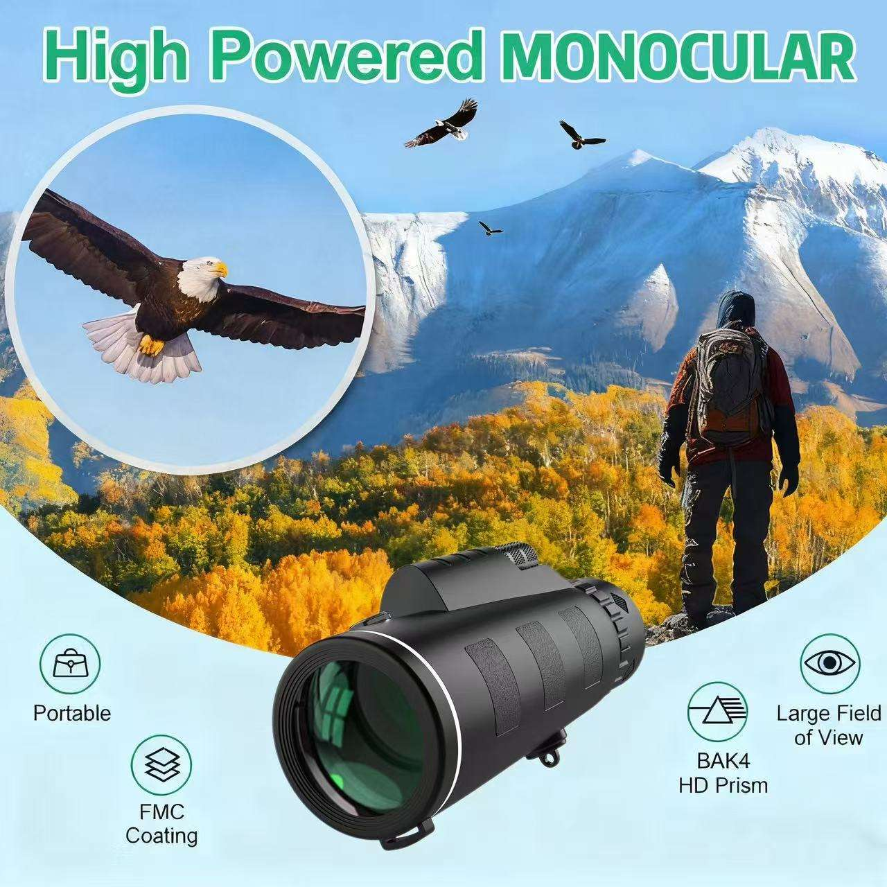 กล้องโทรทรรศน์แบบตาเดียว 10X55 - Monocular Night Vision บทวิจารณ์และราคา