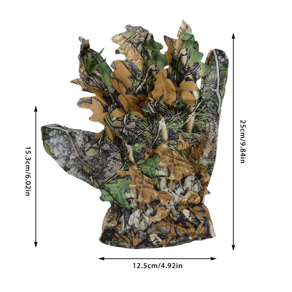 ถุงมือลายใบไม้ 3 มิติ สำหรับล่ - Outdoor Hunting Photography บทวิจารณ์และราคา