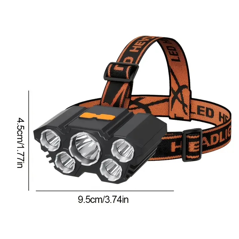 ไฟหน้าแบบพกพา 5LED สำหรับใช้งา - Outdoor Hunting Lights บทวิจารณ์และราคา