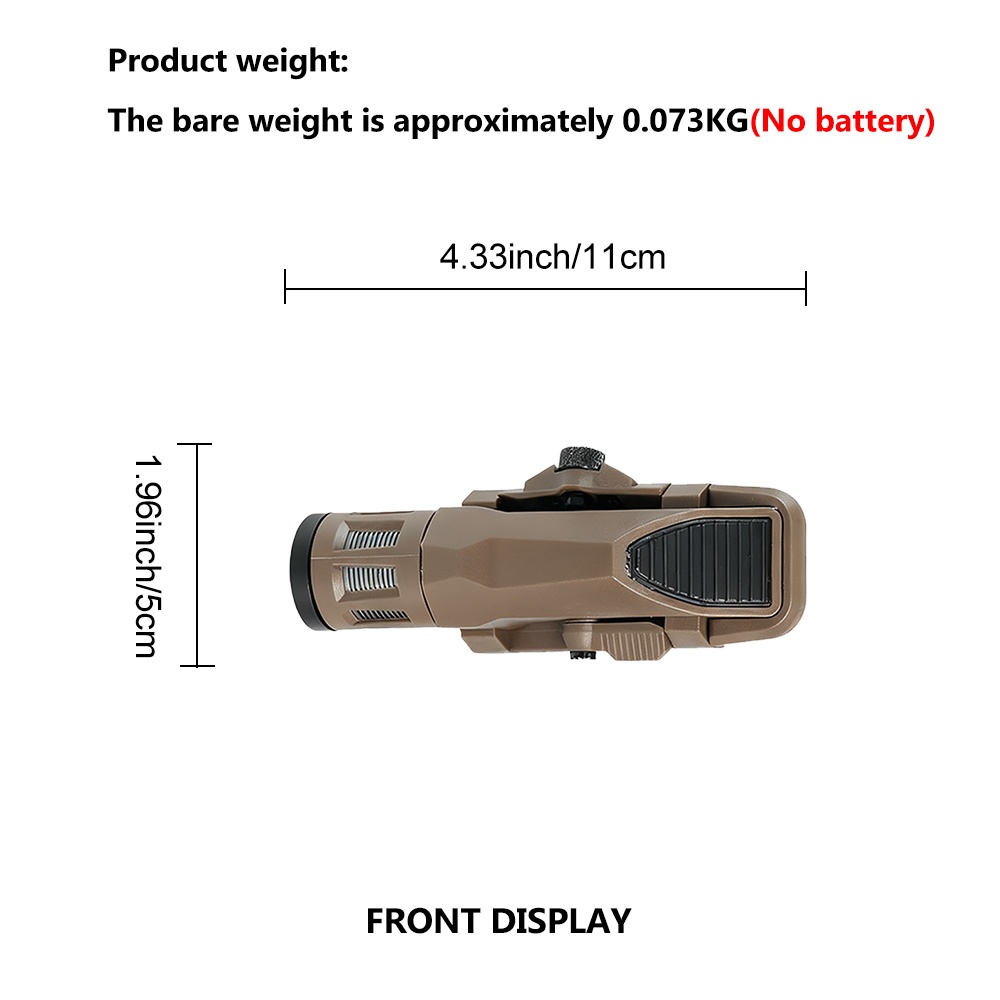 BOOIU ไฟฉายยุทธวิธี 400 ลูเมน  - Outdoor Hunting Lights บทวิจารณ์และราคา